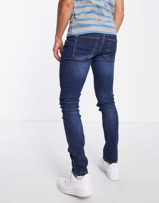 Mania mesh skyskraber Farah Drake stretch jeans in mid wash | ASOS