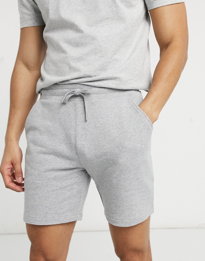 Farah Durrington organic cotton shorts in gray-Grey