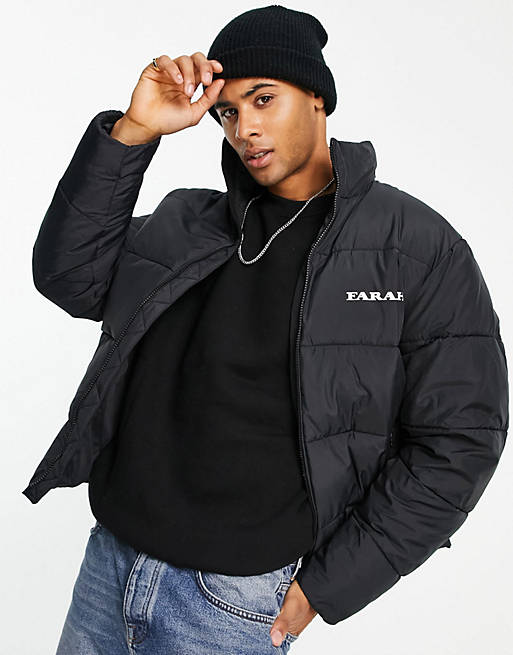 Farah Dwight puffer jacket in black