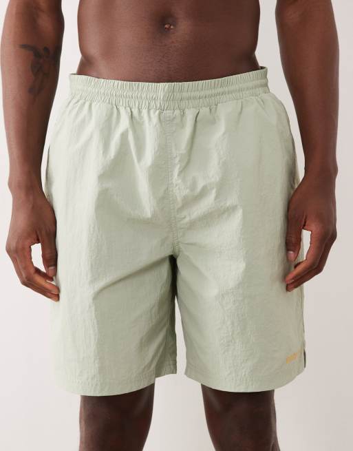 Farah - Edgar - Pantaloncini da bagno verde pallido con logo, 4 di 5