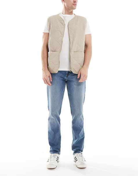 Farah - Elm - Blå forvaskede denimjeans med lige ben - view 1