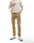 Farah Elm chino pants in beige-Neutral