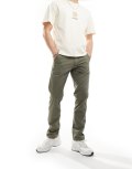 Farah Elm chino pants in khaki green