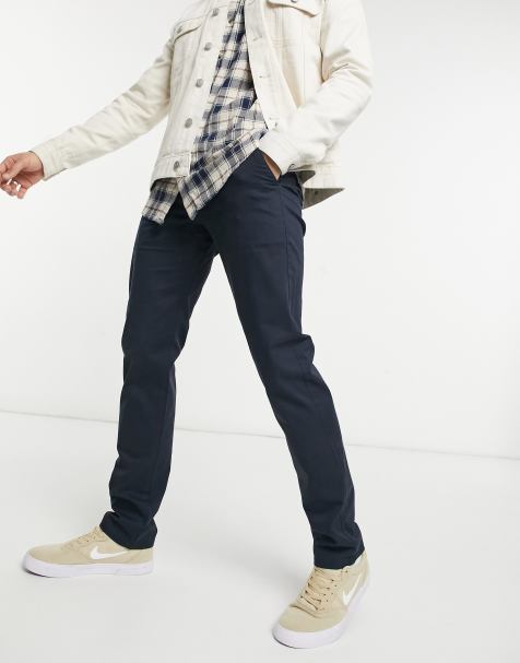 Farah Elm cotton chino in navy - view 1