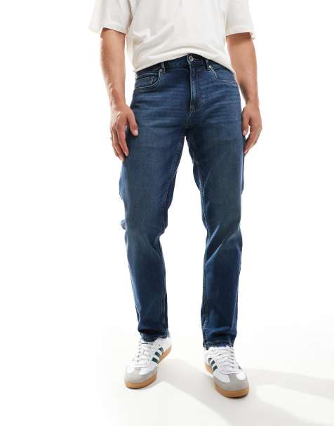 Farah – Elm – Dopasowane ciemnoniebieskie jeansy - view 1