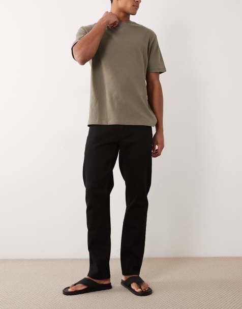 Farah – Elm – Gerade geschnittene Jeans in Schwarz - view 1