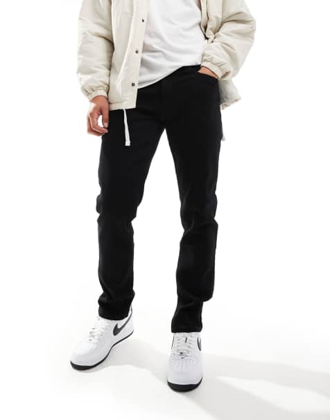Farah – Elm – Schmal geschnittene Jeans in Schwarz - view 1