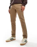 [Farah] Farah Elm slim fit chino pants in beige-Neutral W32 BEIGE