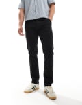 Farah Elm slim fit chino pants in black