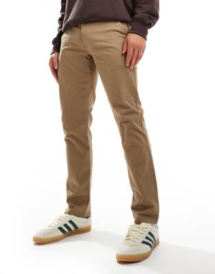 Farah Farah Elm slim fit chino trousers in beige-Neutral
