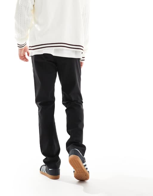 Farah Elm STR Twill Pantaloni Chino Uomo, Vestibilità Aderente, In Cotone Biologico, Grigio