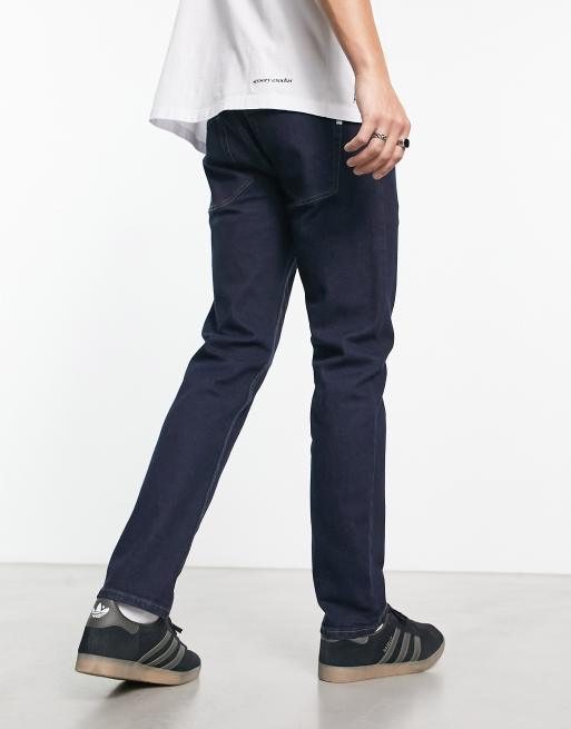 Farah Elm stretch slim fit jeans in dark blue