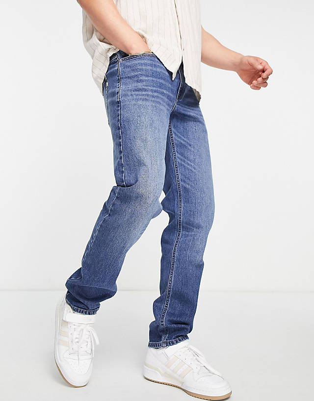 Farah - elm stretch slim jeans in mid wash