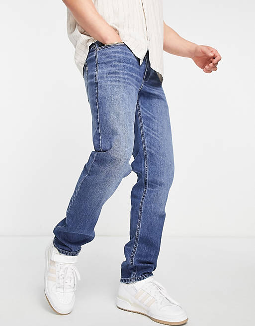 Farah Elm stretch slim jeans in mid wash