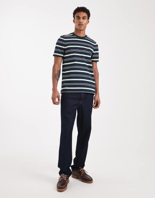 Farah – Elmswood – Marinblå, randig t-shirt, 2 av 5