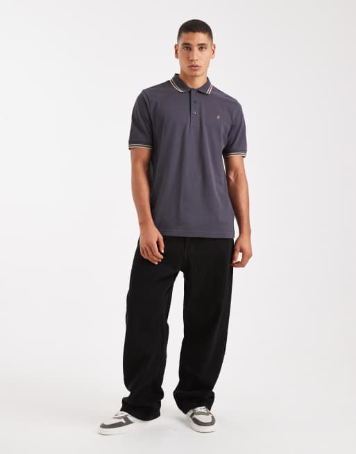 Farah – Elton – Grafitowa koszulka polo, 2 z 5