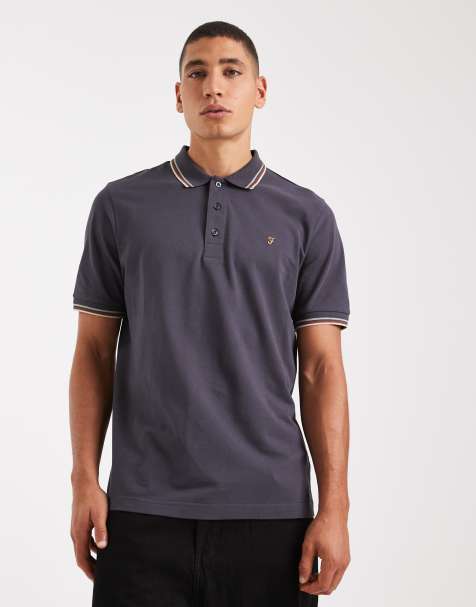Farah - Elton - Polo antracite - view 1