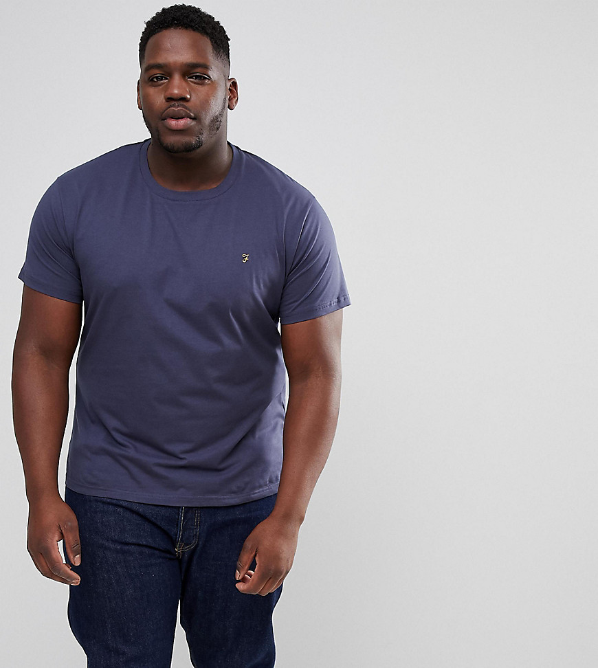 Farah - Farris - Slim-fit T-shirt in marineblauw, exclusief bij ASOS