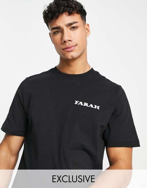 Farah Felix - Sort T-shirt med grafik på ryggen