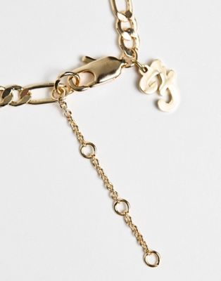Farah figaro chain bracelet in gold