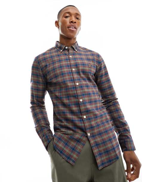 Mens check formal shirts sale