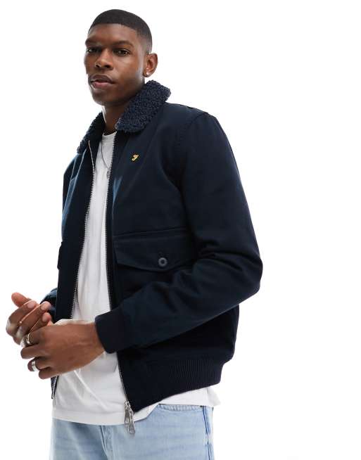 Navy hotsell blouson jacket