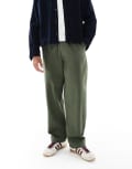 [Farah] Farah Greenport drawstring pants in khaki-White M Khaki