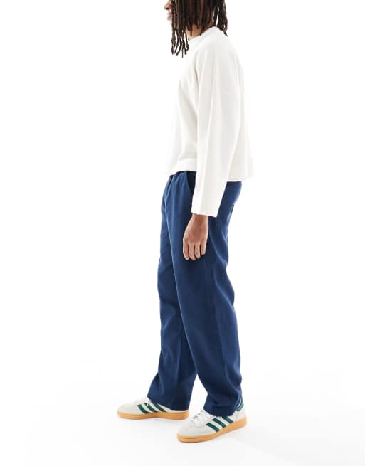 Farah Greenport drawstring trouser in blue, 3 of 5