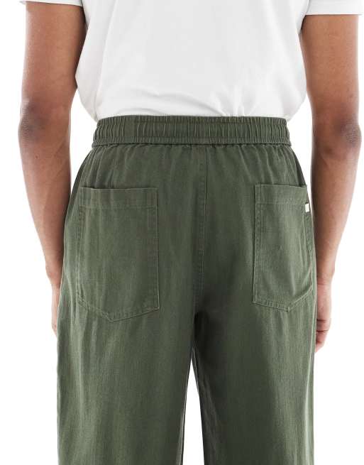 Farah - Greenport - Pantaloni con coulisse kaki , 5 di 5