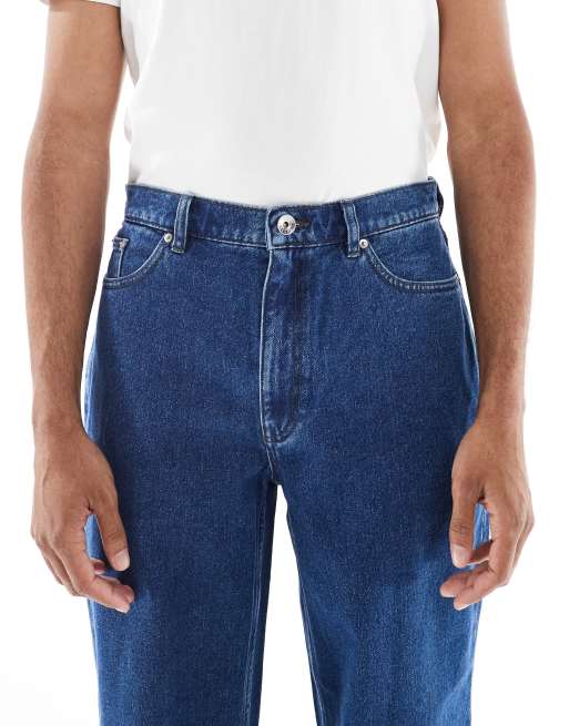 Farah greenport vintage denim jean in mid blue wash , 4 of 5