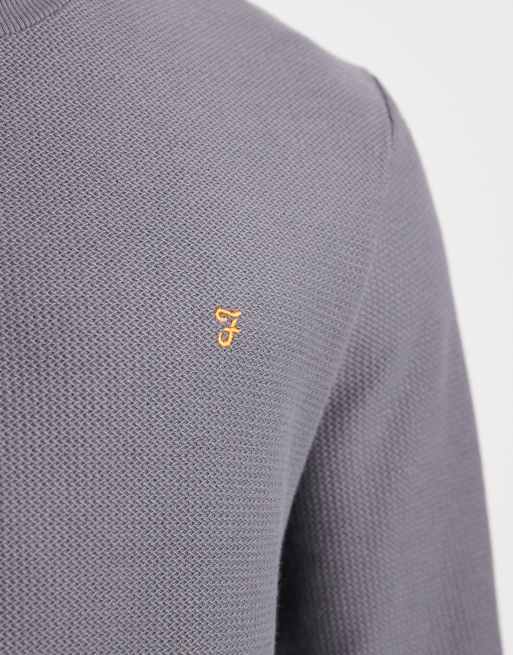 Farah grenville sweatshirt in gray, 5 of 5