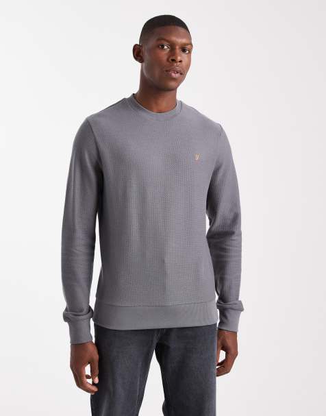 Farah - Grenville - Sweatshirt in grijs - view 1