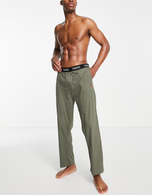 Farah - Gresham - Pantalon confort large - Kaki