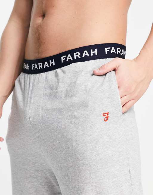 Farah Greshem jersey lounge pant in grey, 4 of 4