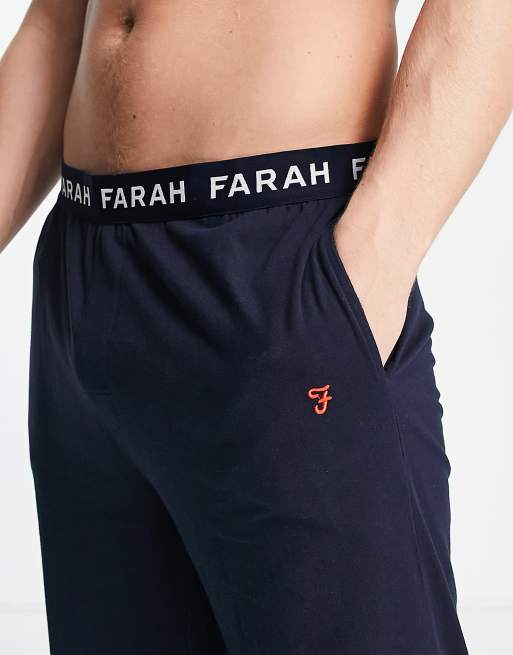Farah – Greshem – Lounge-Hose aus Jersey in Marine, 4 von 4