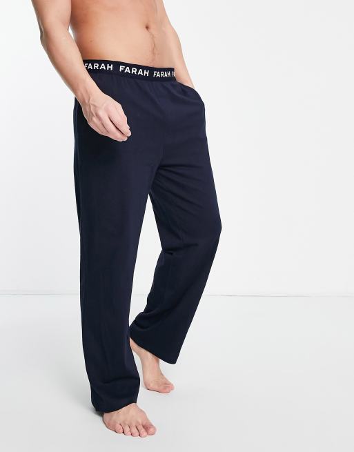 Farah - Greshem - Marineblå lounge-bukser i jersey, 2 af 4