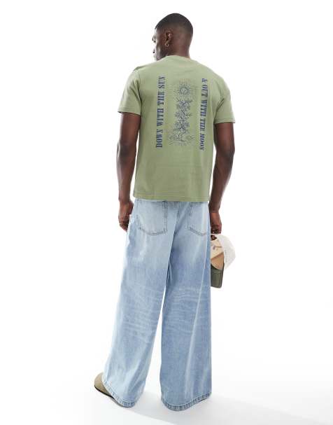 Farah – Grön t-shirt med tryck fram- och baktill - view 1
