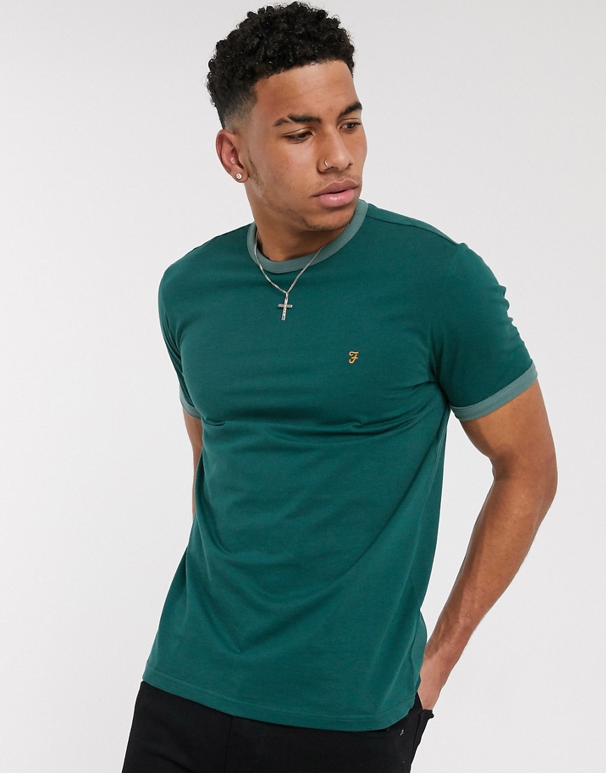 Farah – Groves – Grön t-shirt med rund halsringning