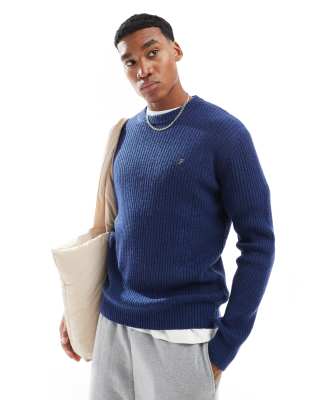 Farah - Halton - Maglione blu navy a coste - view 1