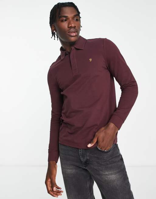 Long sleeve 2025 farah polo