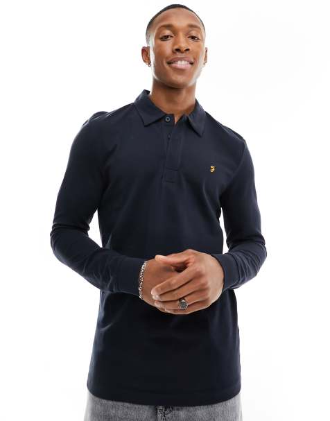 Polo long sleeve button cheap up