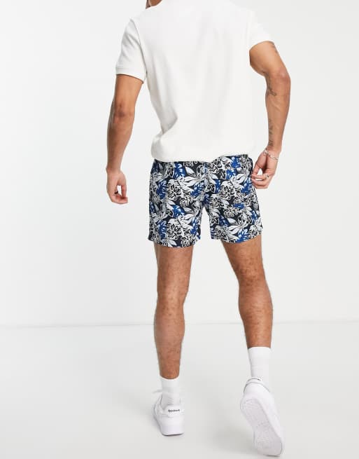 Hawaiian print swim store trunks