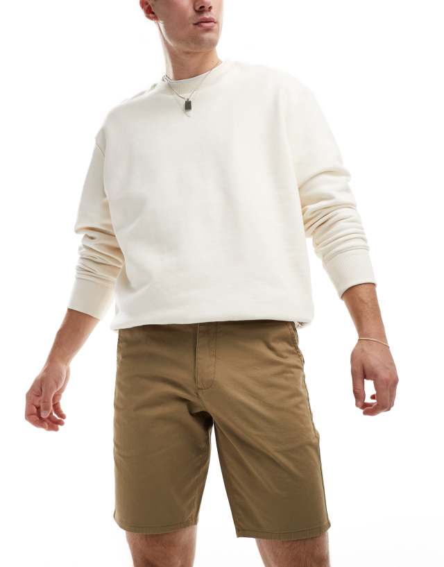 Farah - hawk chino short in beige