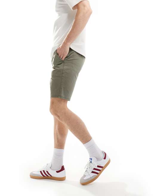 Farah Hawk chino shorts in khaki green