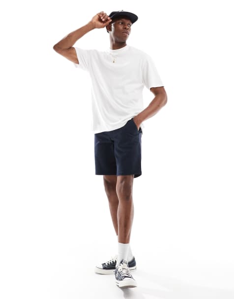 Farah – Hawk – Marineblaue Twill-Shorts - view 1