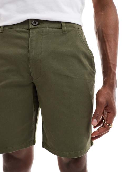 Farah - Hawk - Short en sergé - Vert kaki, 4 de 5