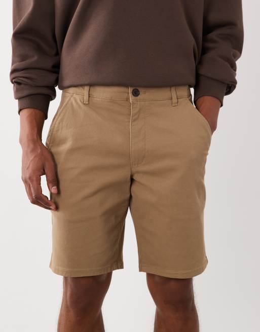 Farah – Hawk – Twill-Shorts in Beige mit geradem Schnitt, 5 von 5