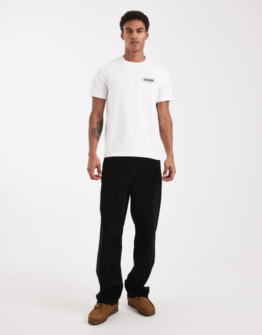 Farah – Hawthorne – T-Shirt in Weiß mit Print, 2 von 5