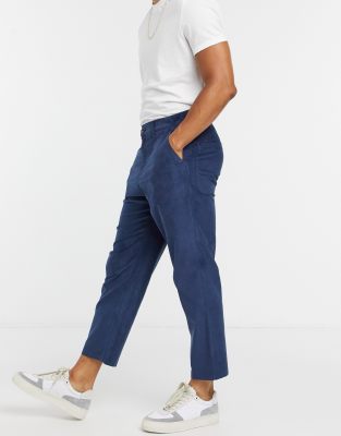 corduroy pants navy blue