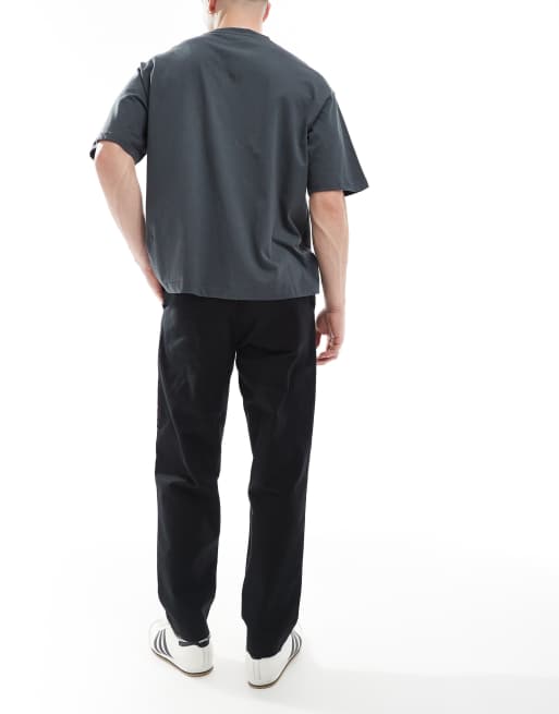 Farah - Hawtin - Pantaloni affusolati neri in tela, 2 di 5